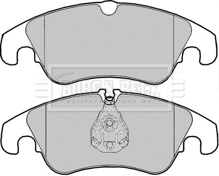 BBP2392 BORG & BECK Комплект тормозных колодок, дисковый тормоз (фото 1)