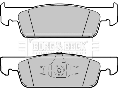BBP2407 BORG & BECK Комплект тормозных колодок, дисковый тормоз (фото 1)