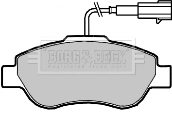 BBP2416 BORG & BECK Комплект тормозных колодок, дисковый тормоз (фото 1)