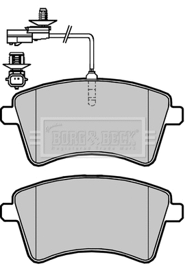 BBP2420 BORG & BECK Комплект тормозных колодок, дисковый тормоз (фото 1)