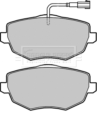 BBP2423 BORG & BECK Комплект тормозных колодок, дисковый тормоз (фото 1)