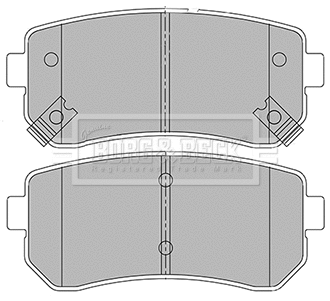 BBP2424 BORG & BECK Комплект тормозных колодок, дисковый тормоз (фото 1)