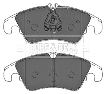 BBP2429 BORG & BECK Комплект тормозных колодок, дисковый тормоз (фото 1)