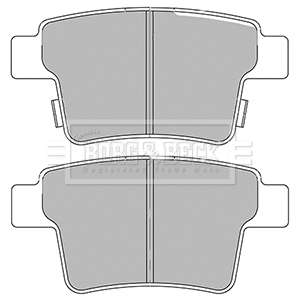 BBP2431 BORG & BECK Комплект тормозных колодок, дисковый тормоз (фото 1)