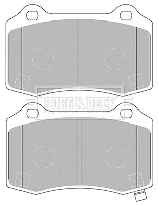BBP2433 BORG & BECK Комплект тормозных колодок, дисковый тормоз (фото 1)