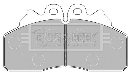 BBP2435 BORG & BECK Комплект тормозных колодок, дисковый тормоз (фото 1)