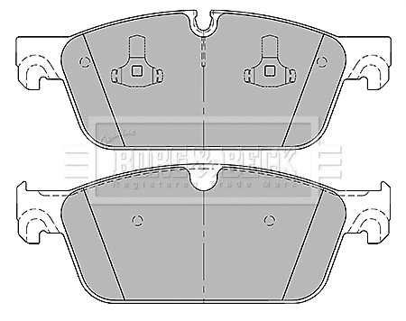 BBP2438 BORG & BECK Комплект тормозных колодок, дисковый тормоз (фото 1)