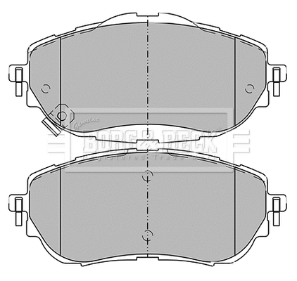 BBP2441 BORG & BECK Комплект тормозных колодок, дисковый тормоз (фото 1)