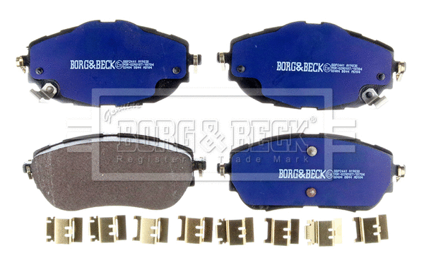 BBP2441 BORG & BECK Комплект тормозных колодок, дисковый тормоз (фото 2)