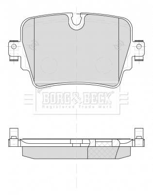 BBP2507 BORG & BECK Комплект тормозных колодок, дисковый тормоз (фото 1)