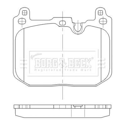 BBP2562 BORG & BECK Комплект тормозных колодок, дисковый тормоз (фото 1)