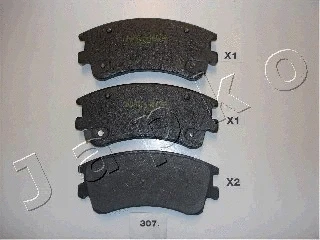 50307 JAPKO Комплект тормозных колодок, дисковый тормоз (фото 1)