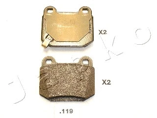 51119 JAPKO Комплект тормозных колодок, дисковый тормоз (фото 1)
