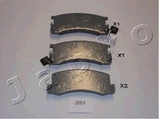 51261 JAPKO Комплект тормозных колодок, дисковый тормоз (фото 1)