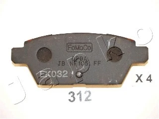 51312 JAPKO Комплект тормозных колодок, дисковый тормоз (фото 1)