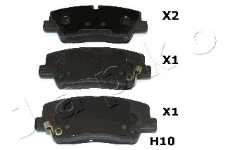 51H10 JAPKO Комплект тормозных колодок, дисковый тормоз (фото 1)