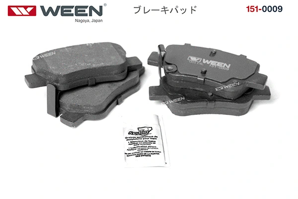 151-0009 WEEN Комплект тормозных колодок, дисковый тормоз (фото 2)