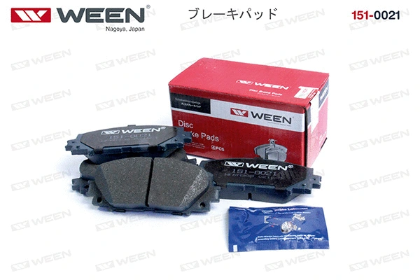 151-0021 WEEN Комплект тормозных колодок, дисковый тормоз (фото 3)