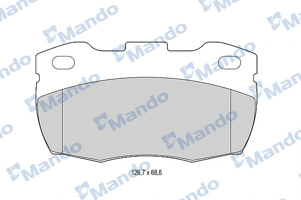 MBF015007 MANDO Комплект тормозных колодок, дисковый тормоз (фото 1)