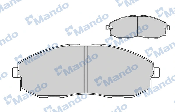 MBF015020 MANDO Комплект тормозных колодок, дисковый тормоз (фото 1)