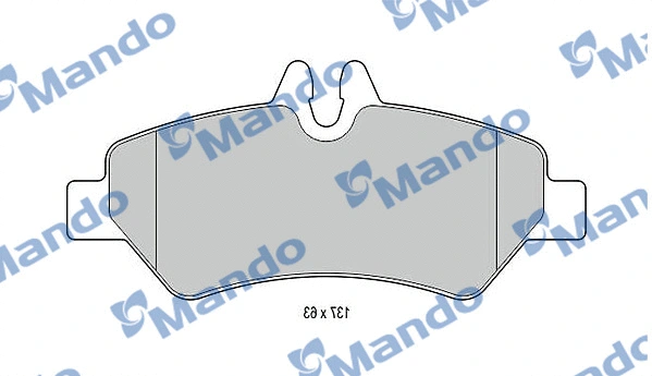 MBF015032 MANDO Комплект тормозных колодок, дисковый тормоз (фото 1)