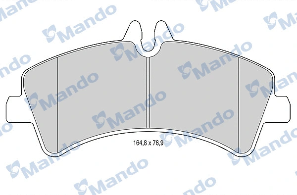 MBF015040 MANDO Комплект тормозных колодок, дисковый тормоз (фото 1)