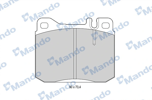 MBF015058 MANDO Комплект тормозных колодок, дисковый тормоз (фото 1)