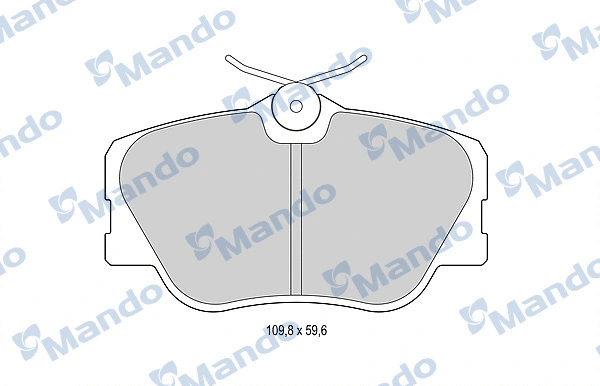 MBF015073 MANDO Комплект тормозных колодок, дисковый тормоз (фото 1)