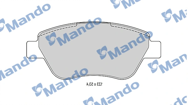 MBF015167 MANDO Комплект тормозных колодок, дисковый тормоз (фото 1)