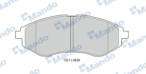 MBF015186 MANDO Комплект тормозных колодок, дисковый тормоз (фото 1)