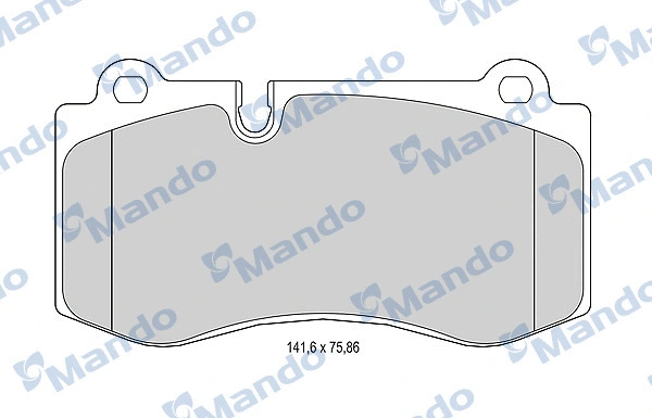 MBF015231 MANDO Комплект тормозных колодок, дисковый тормоз (фото 1)