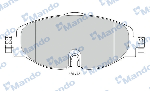 MBF015281 MANDO Комплект тормозных колодок, дисковый тормоз (фото 2)