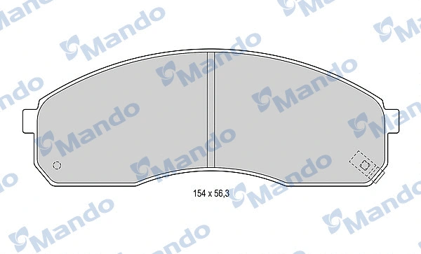 MBF015319 MANDO Комплект тормозных колодок, дисковый тормоз (фото 1)