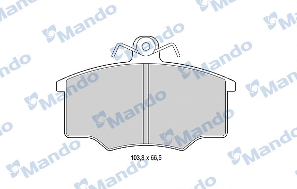 MBF015364 MANDO Комплект тормозных колодок, дисковый тормоз (фото 1)