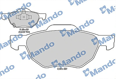 MBF015541 MANDO Комплект тормозных колодок, дисковый тормоз (фото 1)