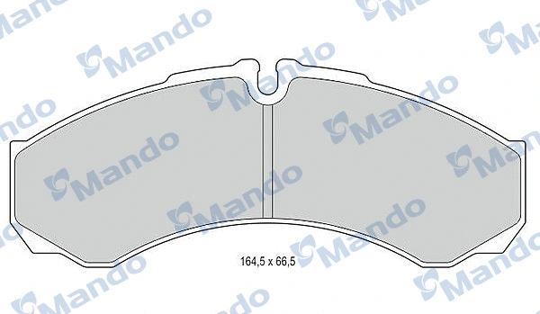 MBF015560 MANDO Комплект тормозных колодок, дисковый тормоз (фото 1)