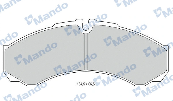 MBF015562 MANDO Комплект тормозных колодок, дисковый тормоз (фото 1)