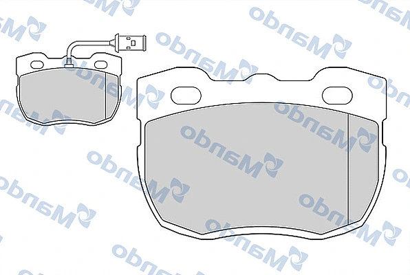 MBF015593 MANDO Комплект тормозных колодок, дисковый тормоз (фото 1)