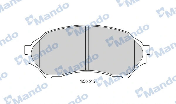 MBF015630 MANDO Комплект тормозных колодок, дисковый тормоз (фото 1)