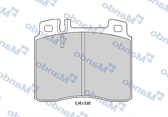 MBF015652 MANDO Комплект тормозных колодок, дисковый тормоз (фото 1)