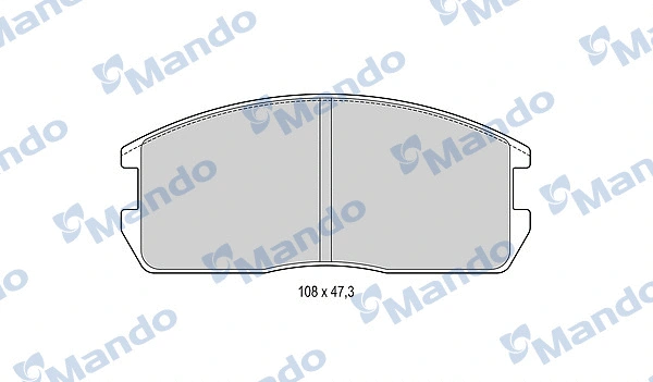 MBF015704 MANDO Комплект тормозных колодок, дисковый тормоз (фото 1)