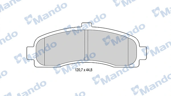MBF015729 MANDO Комплект тормозных колодок, дисковый тормоз (фото 1)