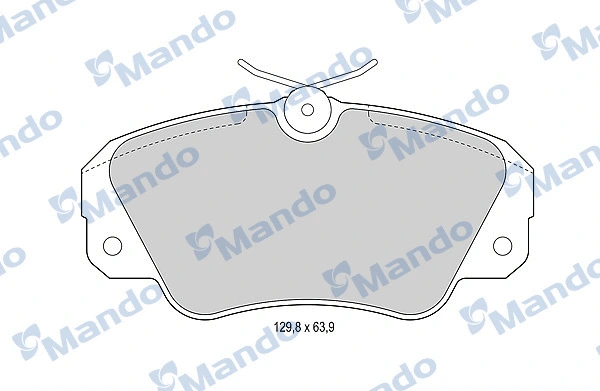 MBF015756 MANDO Комплект тормозных колодок, дисковый тормоз (фото 1)