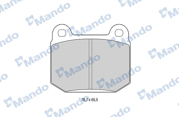 MBF015761 MANDO Комплект тормозных колодок, дисковый тормоз (фото 1)