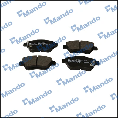 MBF015764 MANDO Комплект тормозных колодок, дисковый тормоз (фото 1)