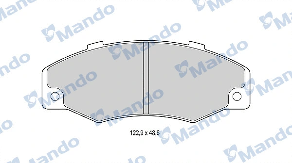 MBF015793 MANDO Комплект тормозных колодок, дисковый тормоз (фото 1)