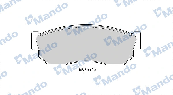 MBF015816 MANDO Комплект тормозных колодок, дисковый тормоз (фото 1)