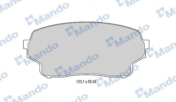 MBF015842 MANDO Комплект тормозных колодок, дисковый тормоз (фото 1)
