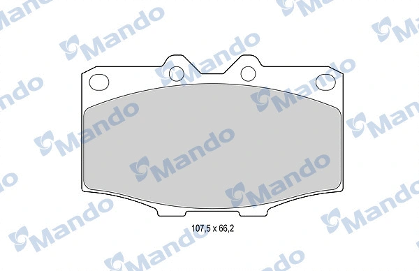 MBF015852 MANDO Комплект тормозных колодок, дисковый тормоз (фото 1)