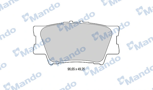 MBF015876 MANDO Комплект тормозных колодок, дисковый тормоз (фото 1)